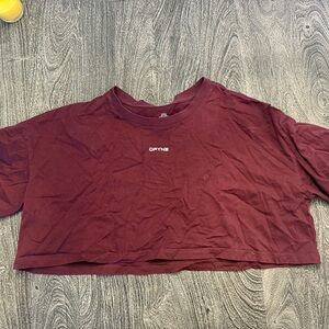 DFYNE Maroon Women's Crop Top